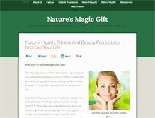 Tablet Screenshot of naturesmagicgift.com
